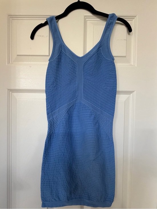 bebe Dresses & Skirts - bebe Light Blue Textured Knit Sleeveless Dress